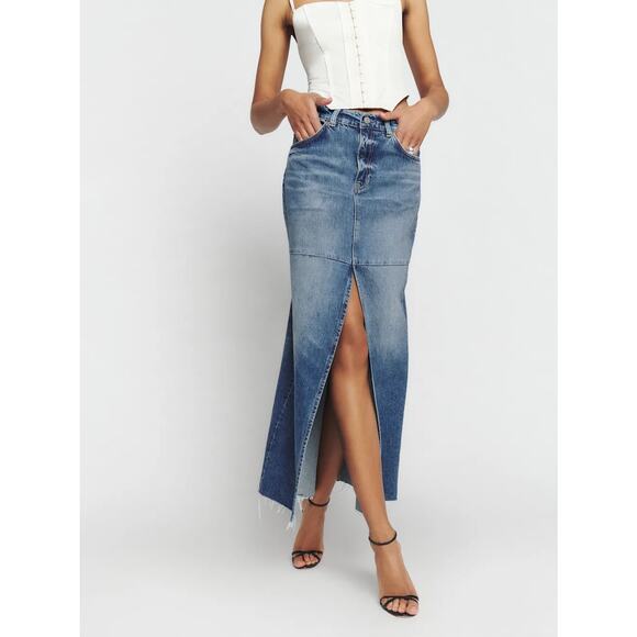 Reformation Dresses & Skirts - Tazz Maxi Denim Skirt size 26 NWOT